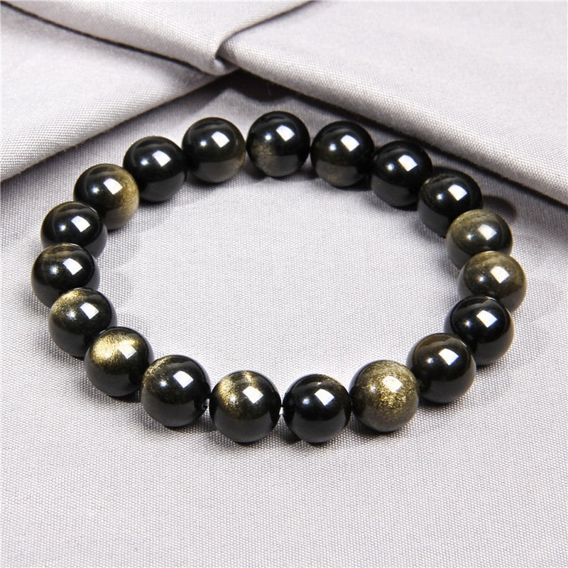 Gold Obsidian Bracelet