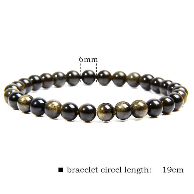 Gold Obsidian Bracelet