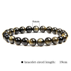 Gold Obsidian Bracelet