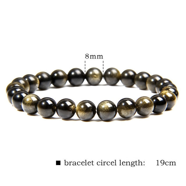 Gold Obsidian Bracelet