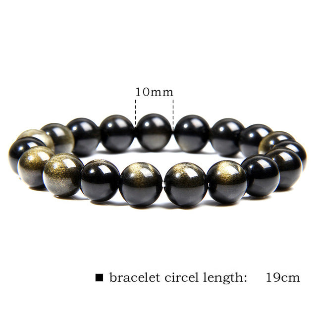 Gold Obsidian Bracelet