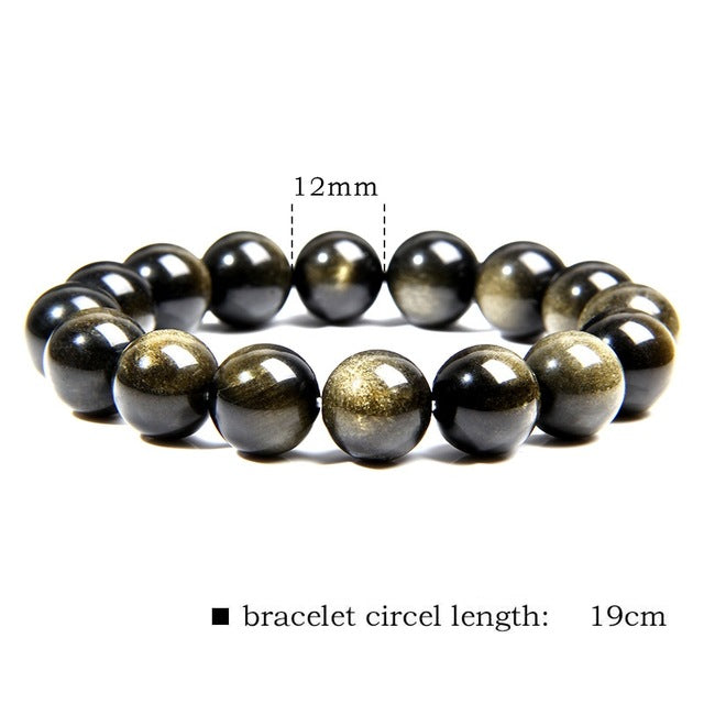 Gold Obsidian Bracelet